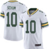 Men’s Green Bay Packers #10 Jacob Schum White 2016 Color Rush Stitched NFL Nike Limited Jersey