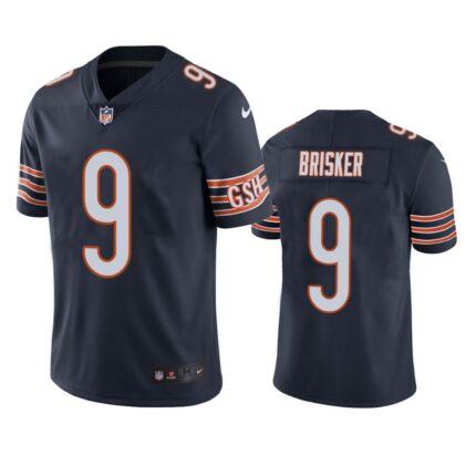 Men’s Chicago Bears #9 Jaquan Brisker Navy Vapor untouchable Limited Stitched Jersey
