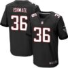 Men’s Atlanta Falcons #36 Kemal Ishmael Black Alternate NFL Nike Elite Jersey