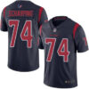 Texans #74 Max Scharping Navy Blue Men’s Stitched Football Limited Rush Jersey