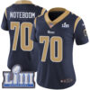 #70 Limited Joseph Noteboom Navy Blue Nike NFL Home Women’s Jersey Los Angeles Rams Vapor Untouchable Super Bowl LIII Bound