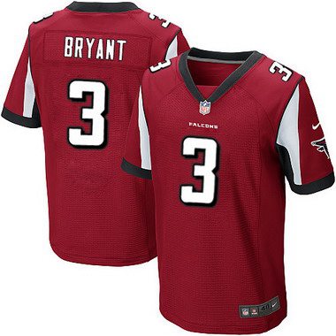 Men’s Atlanta Falcons #3 Matt Bryant Red Team Color NFL Nike Elite Jersey