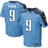 Men’s Tennessee Titans #9 Steve McNair Nike Light Blue Elite Jersey