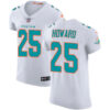 Nike Miami Dolphins #25 Xavien Howard White Men’s Stitched NFL Vapor Untouchable Elite Jersey