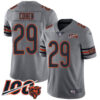 Bears #29 Tarik Cohen Silver Men’s Stitched Football Limited Inverted Legend 100th Season Jersey