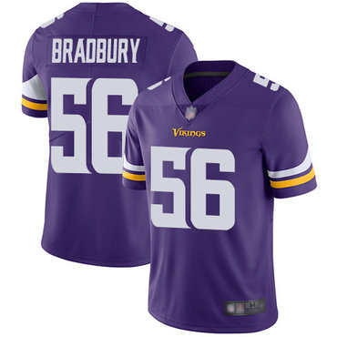 Vikings #56 Garrett Bradbury Purple Team Color Men’s Stitched Football Vapor Untouchable Limited Jersey