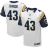 Nike Rams #43 John Johnson White Men’s Stitched NFL Elite Jersey