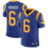 Nike Los Angeles Rams #6 Johnny Hekker Royal Blue Alternate Men’s Stitched NFL Vapor Untouchable Limited Jersey