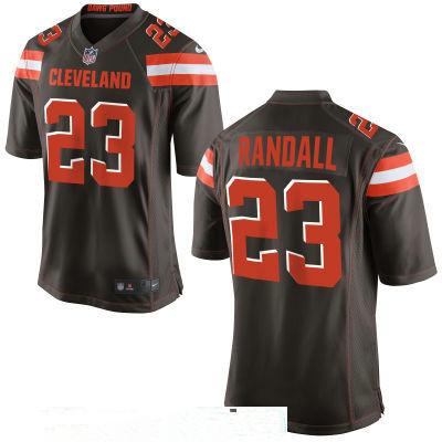 Men’s Cleveland Browns #23 Damarious Randall Brown Team Color Stitched NFL Nike Game Jersey