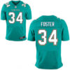 Men’s Miami Dolphins #34 Arian Foster Aqua Green Team Color Stitched NFL Nike Elite Jersey