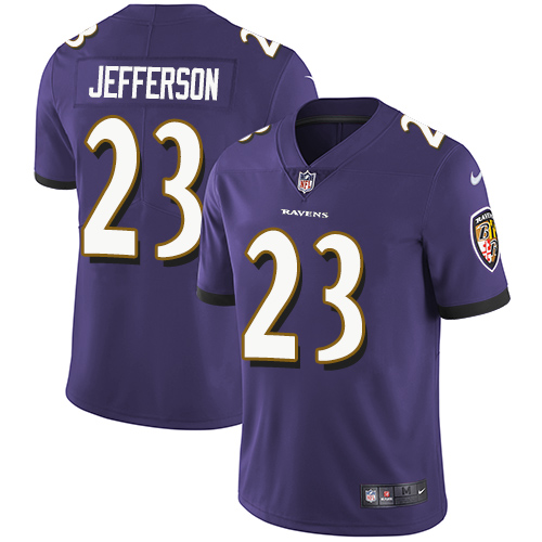 Nike Baltimore Ravens #23 Tony Jefferson Purple Team Color Men’s Stitched NFL Vapor Untouchable Limited Jersey
