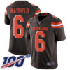 Cleveland Browns #6 Baker Mayfield Brown Team Color Men’s Stitched Football 100th Season Vapor Limited Jersey