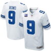 Nike Dallas Cowboys #9 Tony Romo White C Patch Elite Jersey