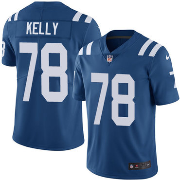 Nike Colts #78 Ryan Kelly Royal Blue Team Color Men’s Stitched NFL Vapor Untouchable Limited Jersey