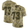 Nike Vikings #73 Sharrif Floyd Camo Men’s Stitched NFL Limited 2018 Salute To Service Jersey