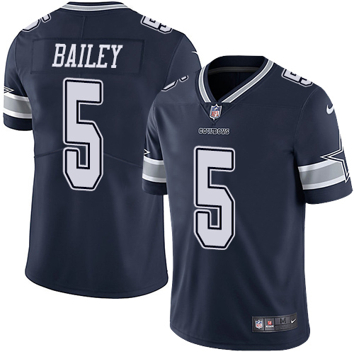 Nike Dallas Cowboys #5 Dan Bailey Navy Blue Team Color Men’s Stitched NFL Vapor Untouchable Limited Jersey