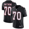 Nike Atlanta Falcons #70 Jake Matthews Black Alternate Men’s Stitched NFL Vapor Untouchable Limited Jersey