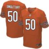 Men’s Chicago Bears #50 Mike Singletary Orange Retired Player NFL Nike Elite Jersey