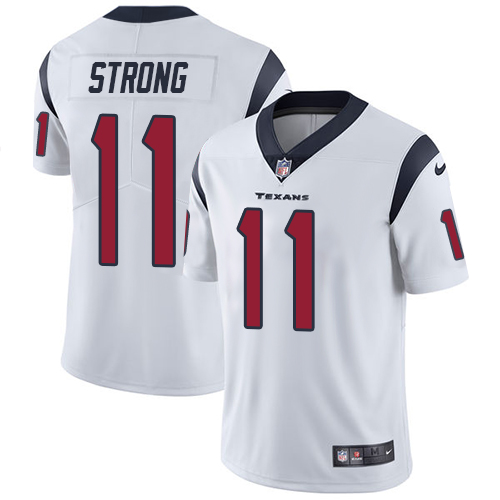 Nike Houston Texans #11 Jaelen Strong White Men’s Stitched NFL Vapor Untouchable Limited Jersey