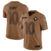 Men’s Los Angeles Rams #10 Cooper Kupp 2023 Brown Salute To Service Limited Football Stitched Jersey