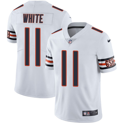 Nike Chicago Bears #11 Kevin White White Men’s Stitched NFL Vapor Untouchable Limited Jersey