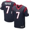 Men’s Houston Texans #7 Brian Hoyer Navy Blue Team Color NFL Nike Elite Jersey
