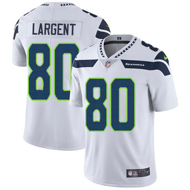 Nike Seattle Seahawks #80 Steve Largent White Men’s Stitched NFL Vapor Untouchable Limited Jersey