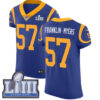 #57 Elite John Franklin-Myers Royal Blue Nike NFL Alternate Men’s Jersey Los Angeles Rams Vapor Untouchable Super Bowl LIII Bound