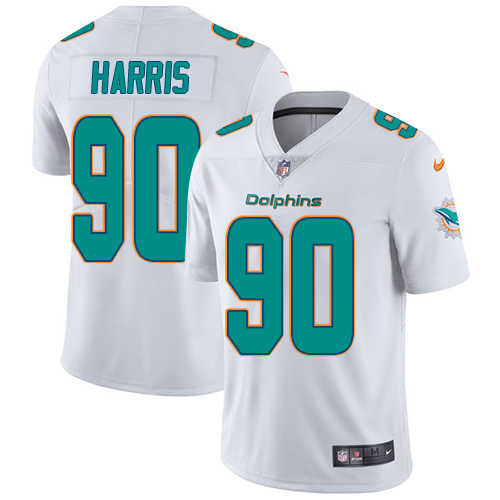 Nike Miami Dolphins #90 Charles Harris White Men’s Stitched NFL Vapor Untouchable Limited Jersey