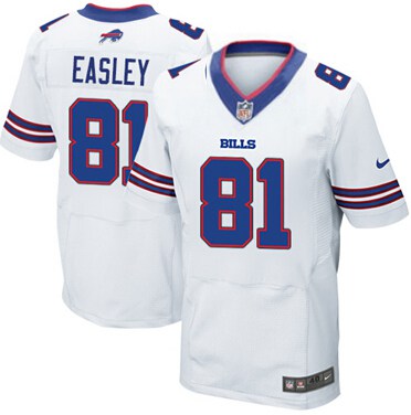 Men’s Buffalo Bills #81 Marcus Easley 2013 Nike White Elite Jersey