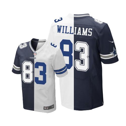 Nike Cowboys #83 Terrance Williams Navy Blue White Men’s Stitched NFL Elite Split Jersey