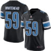 Men’s Detroit Lions #59 Tahir Whitehead Black 2016 Color Rush Stitched NFL Nike Limited Jersey