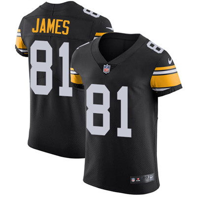 Nike Steelers #81 Jesse James Black Alternate Men’s Stitched NFL Vapor Untouchable Elite Jersey
