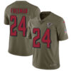 Nike Atlanta Falcons #24 Devonta Freeman Olive Men’s Stitched NFL Limited 2017 Salute To Service Jersey