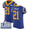 #21 Elite Aqib Talib Royal Blue Nike NFL Alternate Men’s Jersey Los Angeles Rams Vapor Untouchable Super Bowl LIII Bound