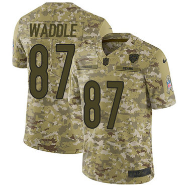 Nike Bears #87 Tom Waddle Camo Men’s Stitched NFL Limited Rush Jersey