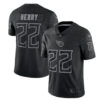 Men’s Tennessee Titans #22 Derrick Henry Black Reflective Limited Stitched Football Jersey