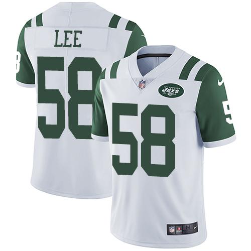 Nike New York Jets #58 Darron Lee White Men’s Stitched NFL Vapor Untouchable Limited Jersey