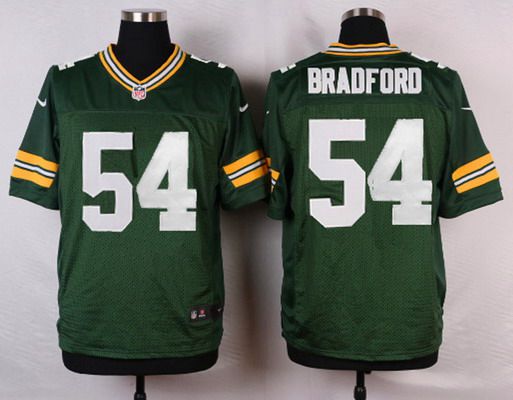 Men’s Green Bay Packers #54 Carl Bradford Green Team Color NFL Nike Elite Jersey