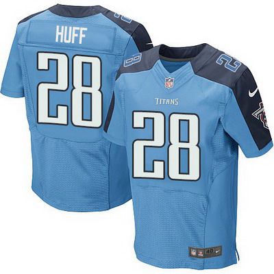 Men’s Tennessee Titans #28 Marqueston Huff Nike Light Blue Elite Jersey