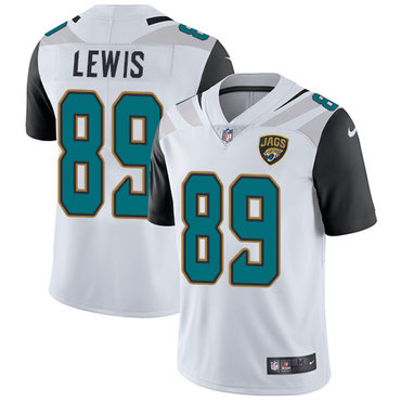 Nike Jacksonville Jaguars #89 Marcedes Lewis White Men’s Stitched NFL Vapor Untouchable Limited Jersey
