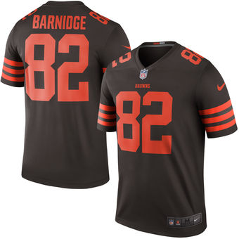 Men’s Cleveland Browns #82 Gary Barnidge Nike Brown Color Rush Legend Jersey