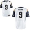 Men’s Los Angeles Rams #9 Nick Foles White Road NFL Nike Elite Jersey