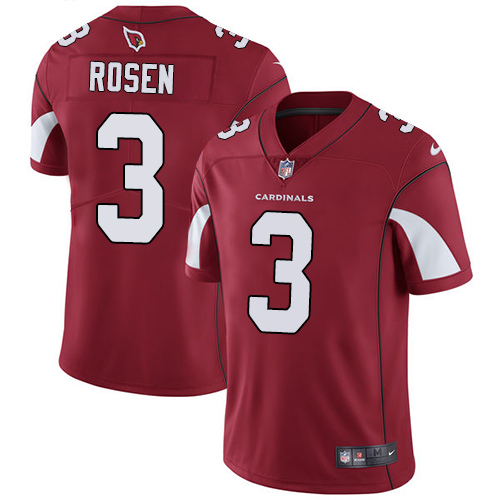Nike Arizona Cardinals #3 Josh Rosen Red Team Color Men’s Stitched NFL Vapor Untouchable Limited Jersey