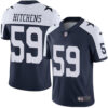 Nike Dallas Cowboys #59 Anthony Hitchens Navy Blue Thanksgiving Men’s Stitched NFL Vapor Untouchable Limited Throwback Jersey