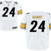 Men’s Pittsburgh Steelers #24 Justin Gilbert White Road Stitched NFL Nike Elite Jersey