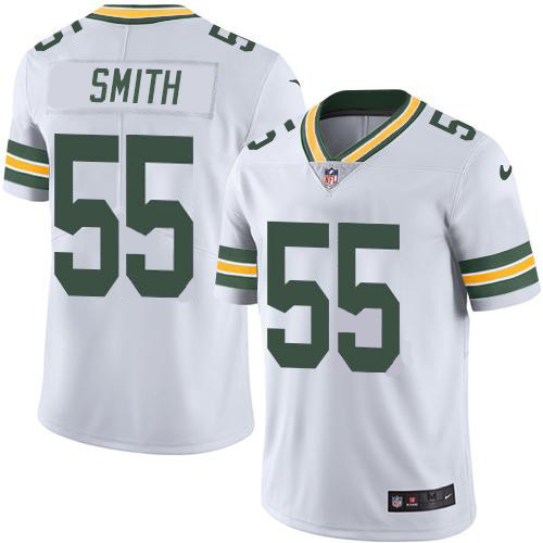 Nike Green Packers #55 Za’Darius Smith White Men’s Stitched NFL Vapor Untouchable Limited Jersey