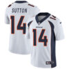 Nike Denver Broncos #14 Courtland Sutton White Men’s Stitched NFL Vapor Untouchable Limited Jersey