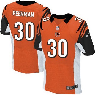 Men’s Cincinnati Bengals #30 Cedric Peerman Orange Alternate NFL Nike Elite Jersey