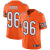 Men’s Nike Chicago Bears #96 Akiem Hicks Orange Stitched NFL Limited Rush Jersey